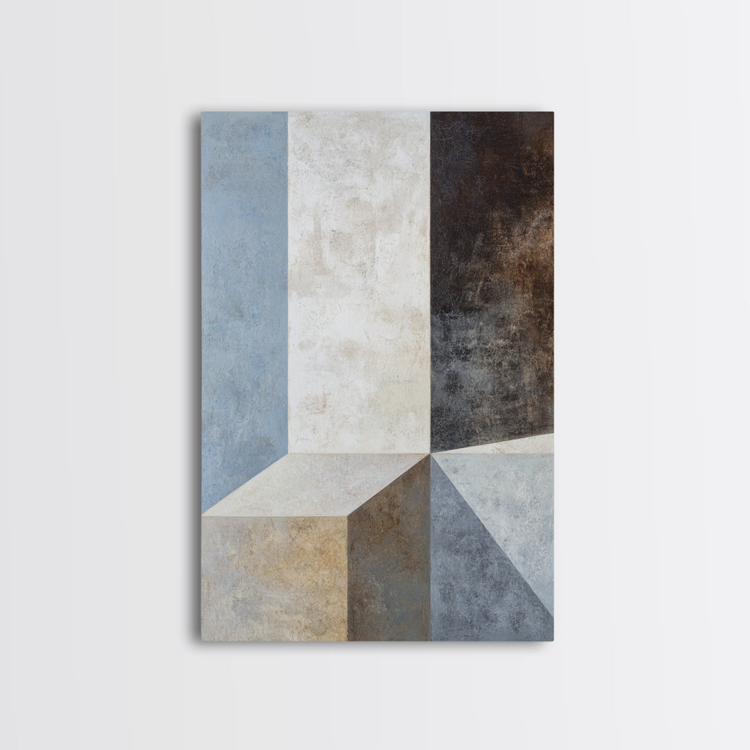 Balanced Geometric Forms Symbolizing Fairness Canvas Print, Law Office Art, Wall Decor, Office Decor, Fine Art, Counsel, LOA-2x3-61