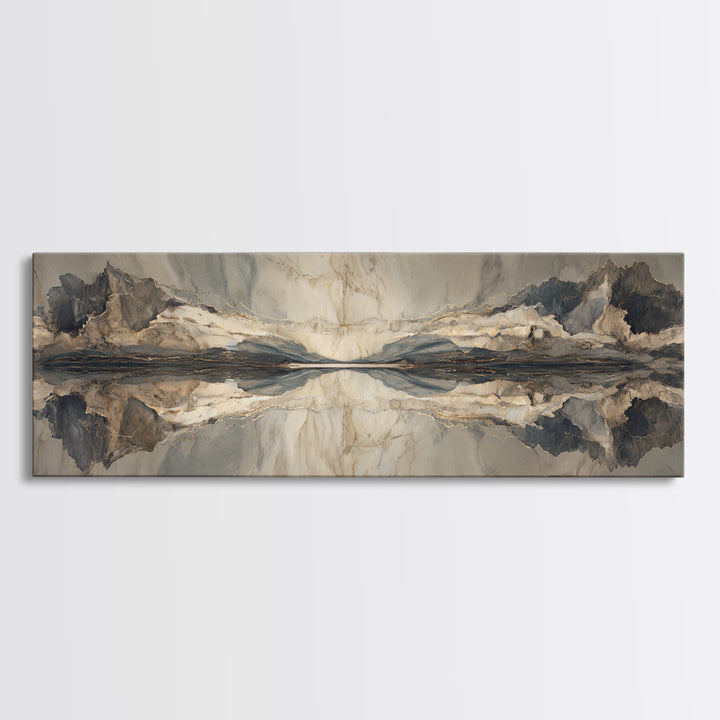 Marble Courthouse Column Study Without Building Scene Canvas Print, Law Office Art, Minimalist Decor, Office Decor, Counsel, LOA-3x1-43