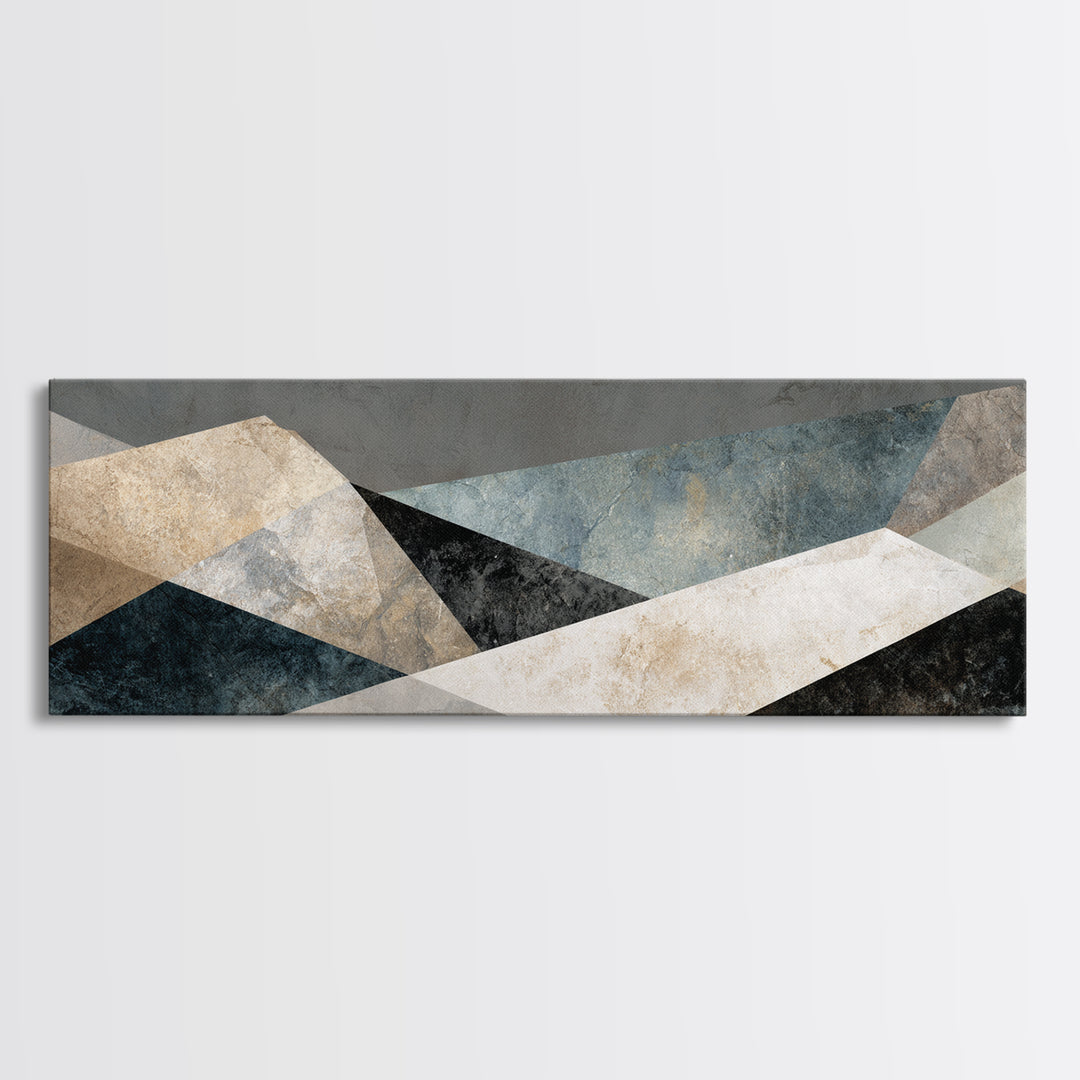Balanced Geometric Forms Symbolizing Fairness Canvas Print, Law Office Art, Metal Wall Decor, Office Decor, Abstract Art, LOA-3x1-45