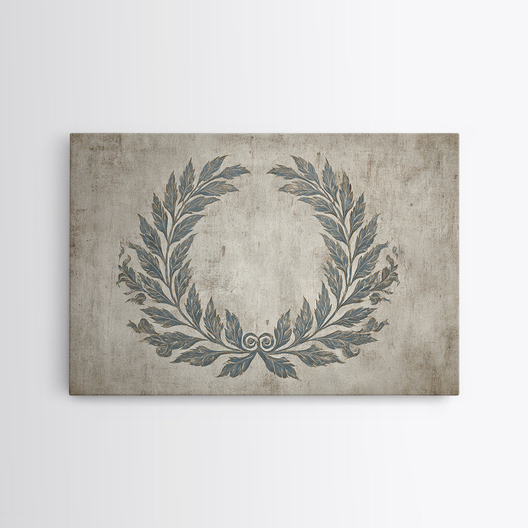 Roman Laurel Wreath Canvas Print, Law Office Art, Teen Girl Room Decor, Office Decor, Fine Art, Counsel, Luxury Decor, LOA-3x2-84