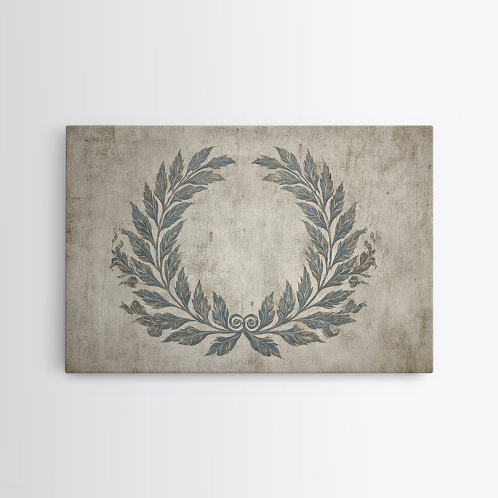 Roman Laurel Wreath Canvas Print, Law Office Art, Teen Girl Room Decor, Office Decor, Fine Art, Counsel, Luxury Decor, LOA-3x2-84