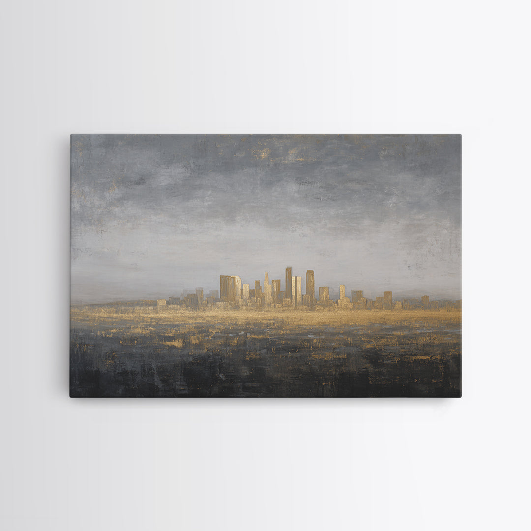 Quiet City Skyline Canvas Print, Law Office Art, Lawyer Sign, Office Decor, Fine Art, Counsel, Art Print, Room Decor, LOA-3x2-88
