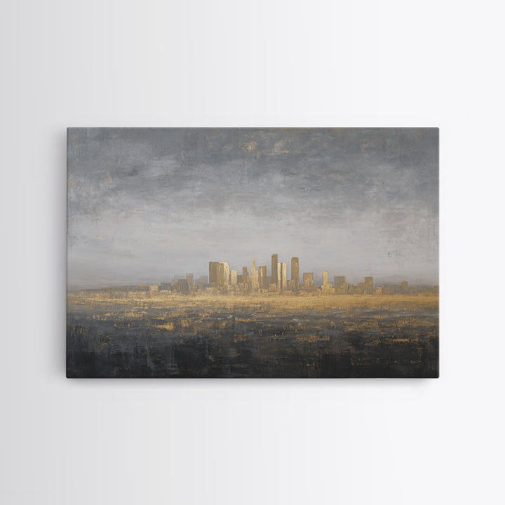 Quiet City Skyline Canvas Print, Law Office Art, Lawyer Sign, Office Decor, Fine Art, Counsel, Art Print, Room Decor, LOA-3x2-88