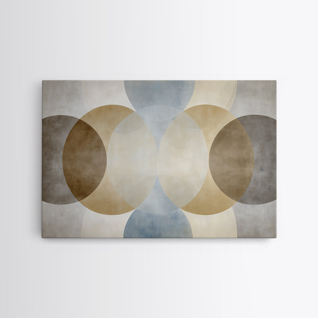 Balanced Geometric Forms Symbolizing Fairness Framed Canvas Print, Law Office Art, Office, Office Decor, Fine Art, Counsel, LOA-3x2-9