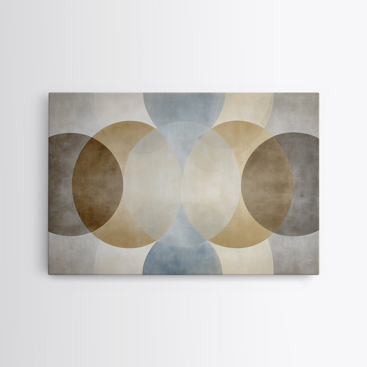 Balanced Geometric Forms Symbolizing Fairness Framed Canvas Print, Law Office Art, Office, Office Decor, Fine Art, Counsel, LOA-3x2-9