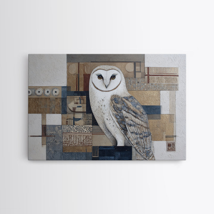 Owl Portrait Representing Wisdom Canvas Print, Law Office Art, Law, Office Decor, Counsel, Modern Decor, Fine Art Print, LOA-3x2-93