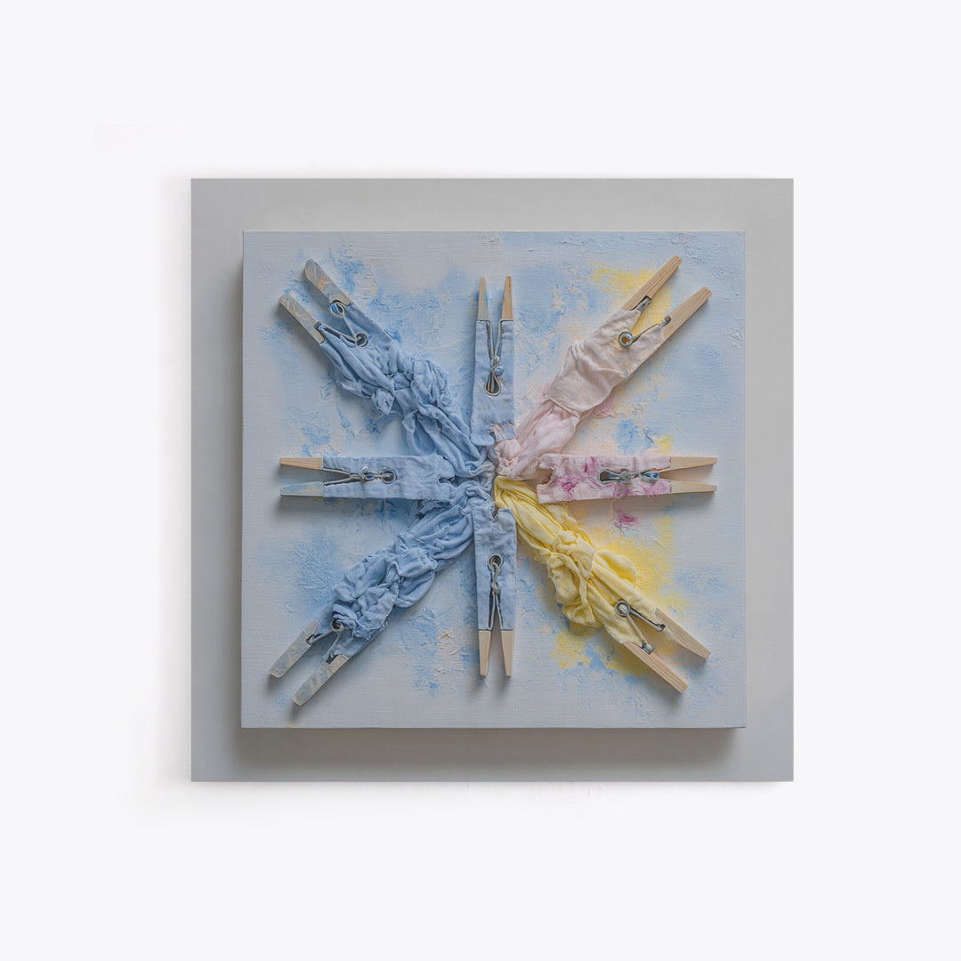 Clean Blue Water Ripple Abstraction Framed Canvas Print, Laundry Room Art, Whimsical Art, Living Room Decor, Fine Art, Clean, LRA-1x1-42