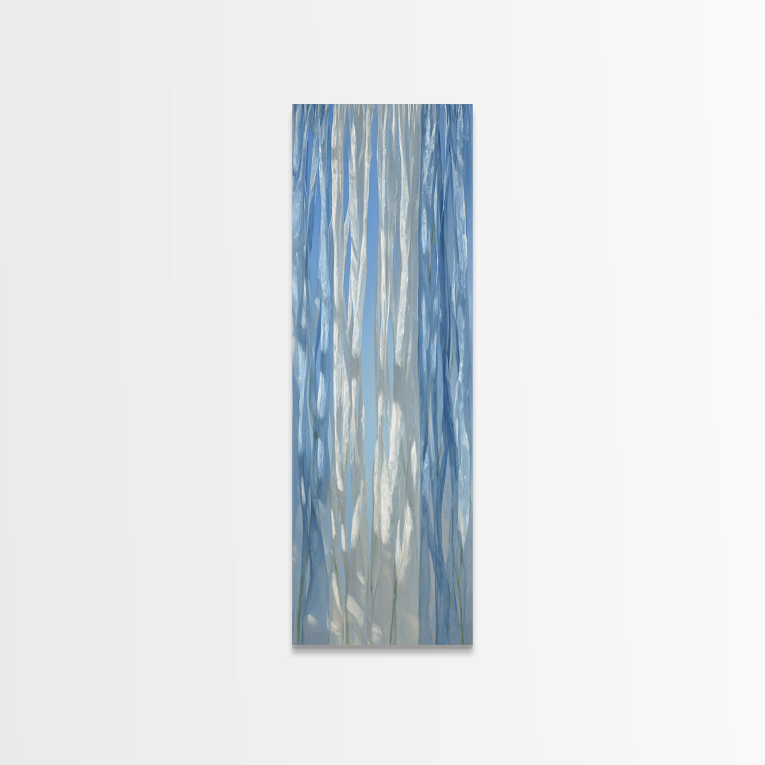 Clean Blue Water Ripple Abstraction Canvas Print, Laundry Room Art, Laundry Room Decor, Living Room Decor, Abstract Art, Clean, LRA-1x3-6