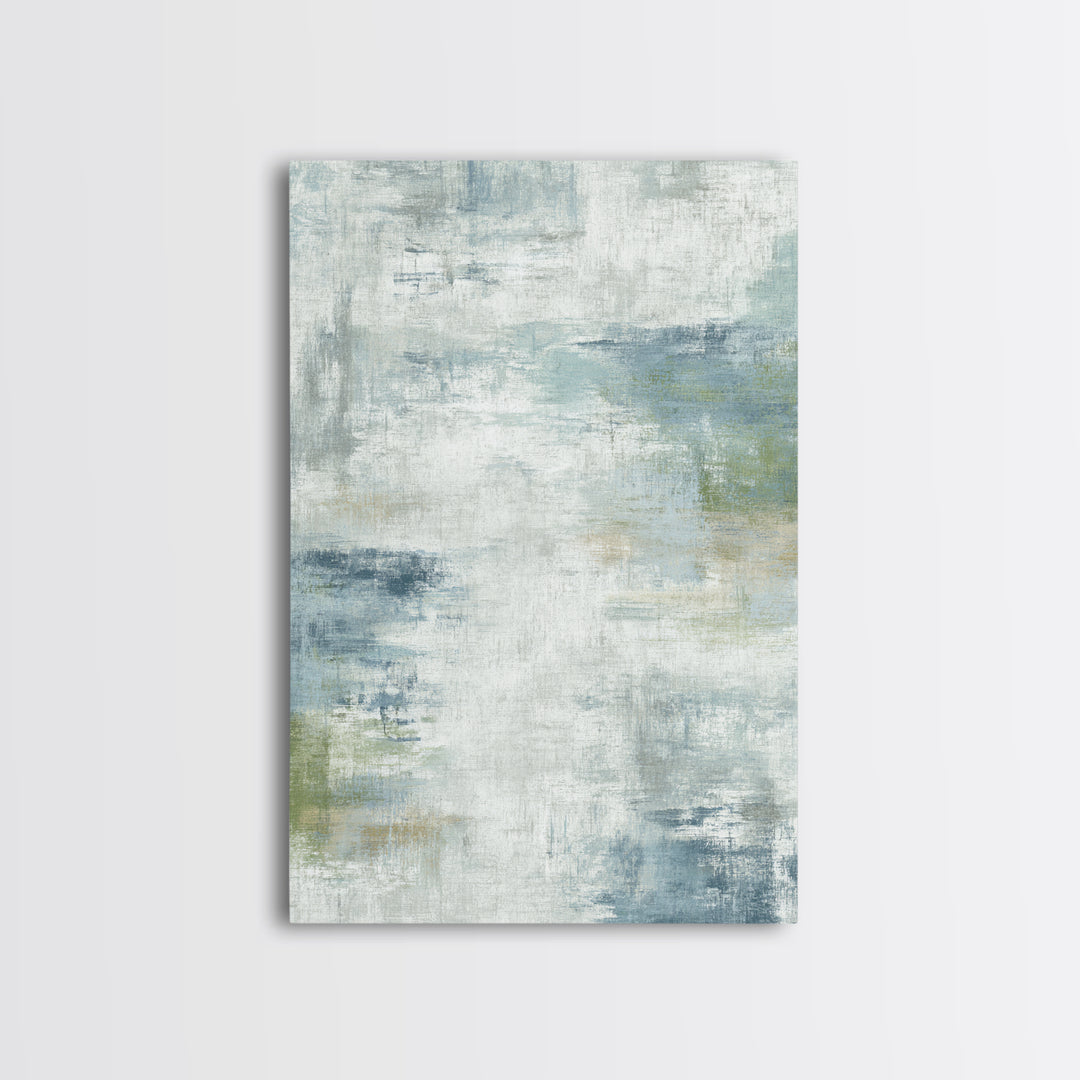 Linen Texture Abstract Framed Canvas Print, Laundry Room Art, Digital Wall Art, Living Room Decor, Abstract Art, Clean, LRA-2x3-20