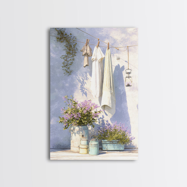 Farmhouse Laundry Sign Ornament Without Words Canvas Print, Laundry Room Art, Apartment Wall Art, Living Room Decor, Clean, LRA-2x3-3