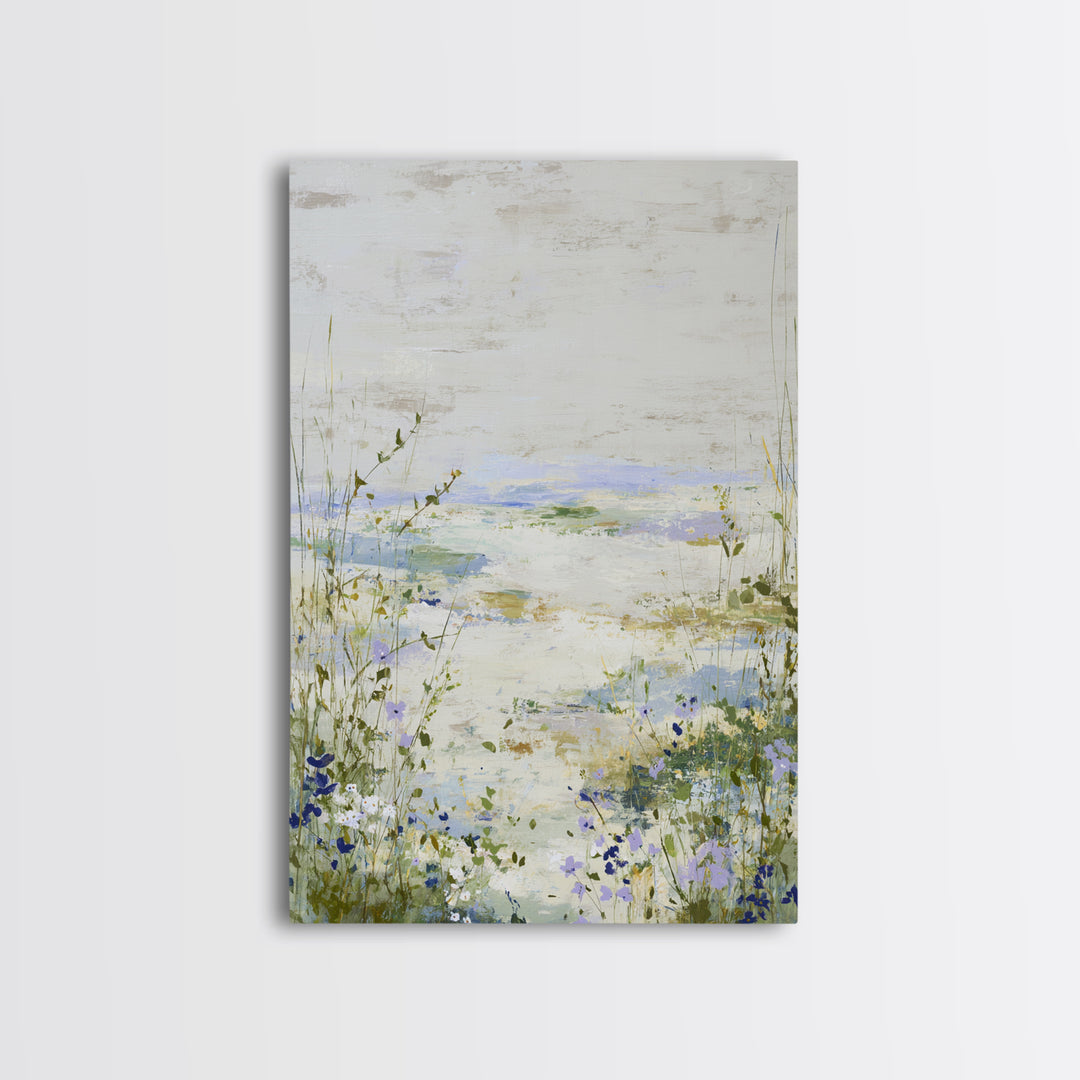 Fresh Air Meadow Landscape for Clean Mood Canvas Print, Laundry Room Art, Statement Artwork, Living Room Decor, Fine Art, Clean, LRA-2x3-31
