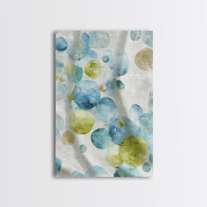 Abstract Suds and Bubbles Canvas Print, Laundry Room Art, Minimalist Decor, Living Room Decor, Abstract Art, Clean, LRA-2x3-54