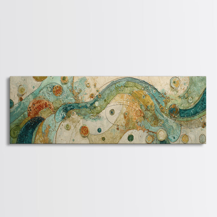 Abstract Suds and Bubbles Canvas Print, Laundry Room Art, Digital Art Print, Living Room Decor, Abstract Art, Clean, LRA-3x1-14