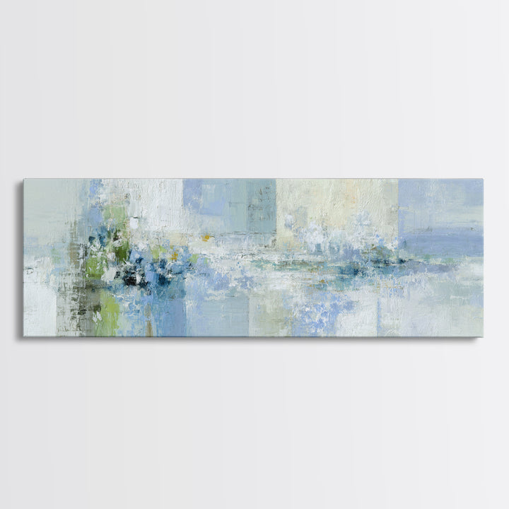 Linen Texture Abstract Framed Canvas Print, Laundry Room Art, Apartment Wall Art, Living Room Decor, Abstract Art, Clean, LRA-3x1-28