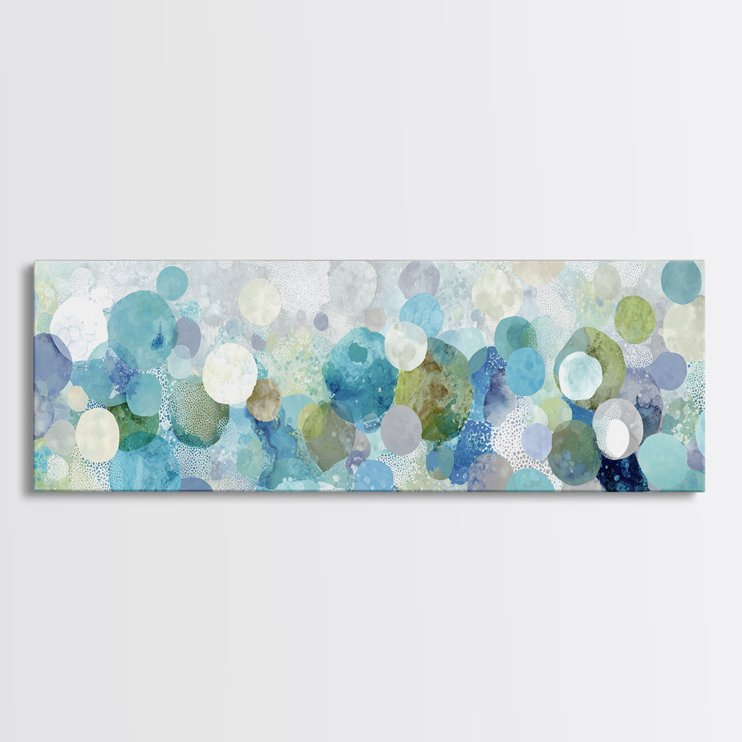 Abstract Suds and Bubbles Canvas Print, Laundry Room Art, Gallery Decor, Living Room Decor, Fine Art, Clean, Contemporary Art, LRA-3x1-62