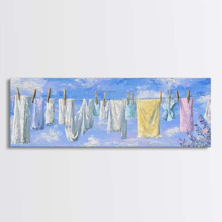 Washing Machine Icon Graphic Without Text Framed Canvas Print, Laundry Room Art, Retro Wall Art, Living Room Decor, LRA-3x1-74