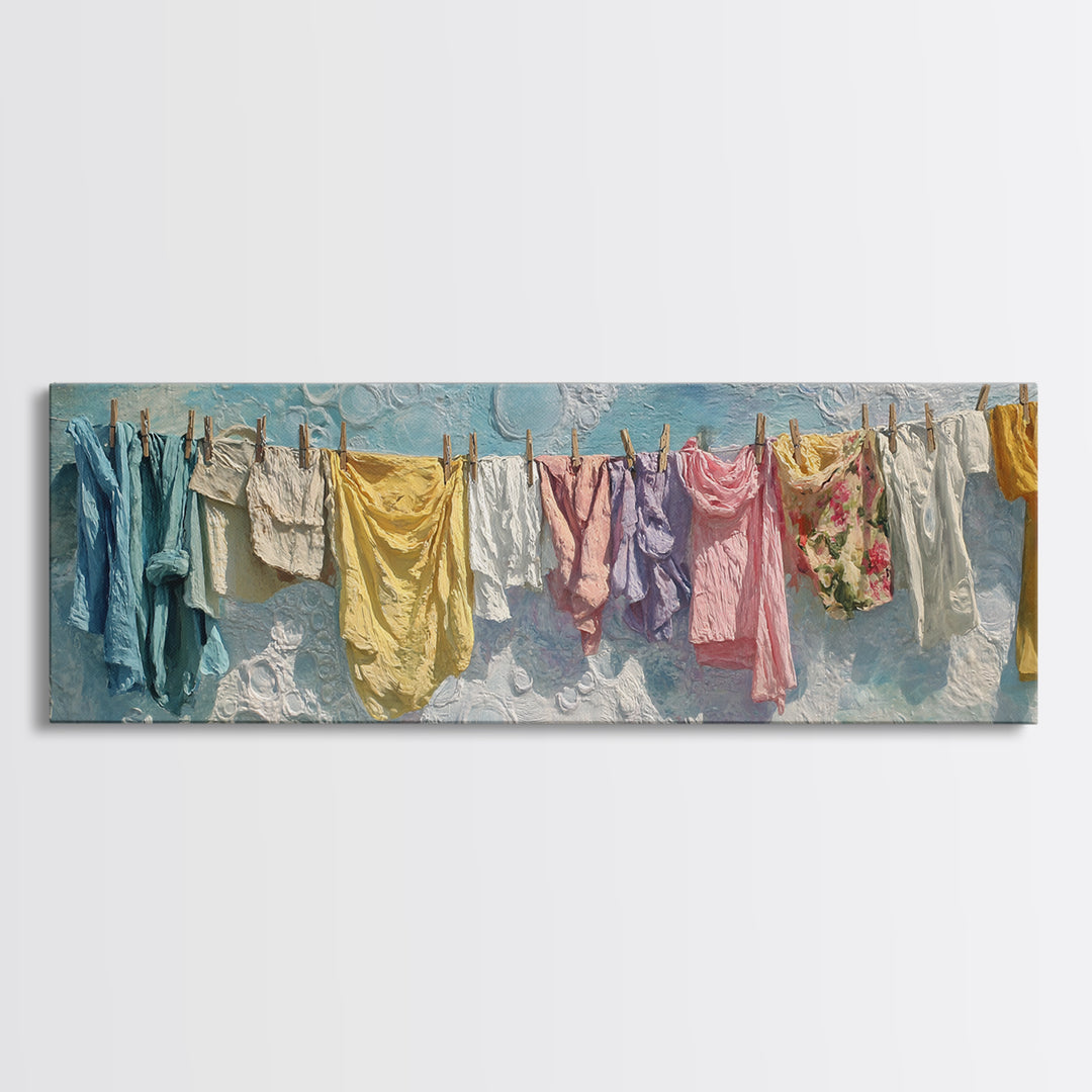 Abstract Suds and Bubbles Canvas Print, Laundry Room Art, Printable Art, Living Room Decor, Abstract Art, Clean, Whimsical Art, LRA-3x1-86