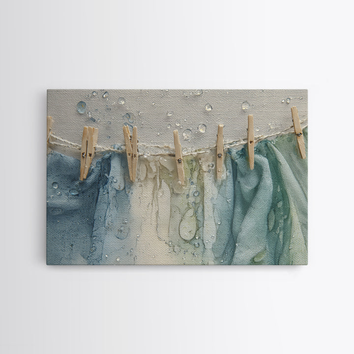 Abstract Suds and Bubbles Canvas Print, Laundry Room Art, Printable Art, Living Room Decor, Abstract Art, Clean, Whimsical Art, LRA-3x2-26