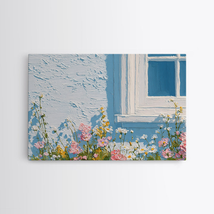 Fresh Air Meadow Landscape for Clean Mood Framed Canvas Print, Laundry Room Art, Minimalist Wall Art, Living Room Decor, Clean, LRA-3x2-27