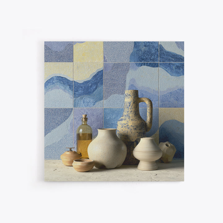 Coastal Cliffs with Sparkling Blue Water Canvas Print, Mediterranean Art, Large Wall Art, Living Room Decor, Fine Art, Azure, MAR-1x1-20