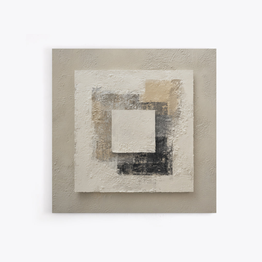 Minimal Stone Shapes Framed Canvas Print, Master Bedroom, Above Bed Decor, Bedroom Decor, Abstract Art, Sanctuary, MAS-1x1-16