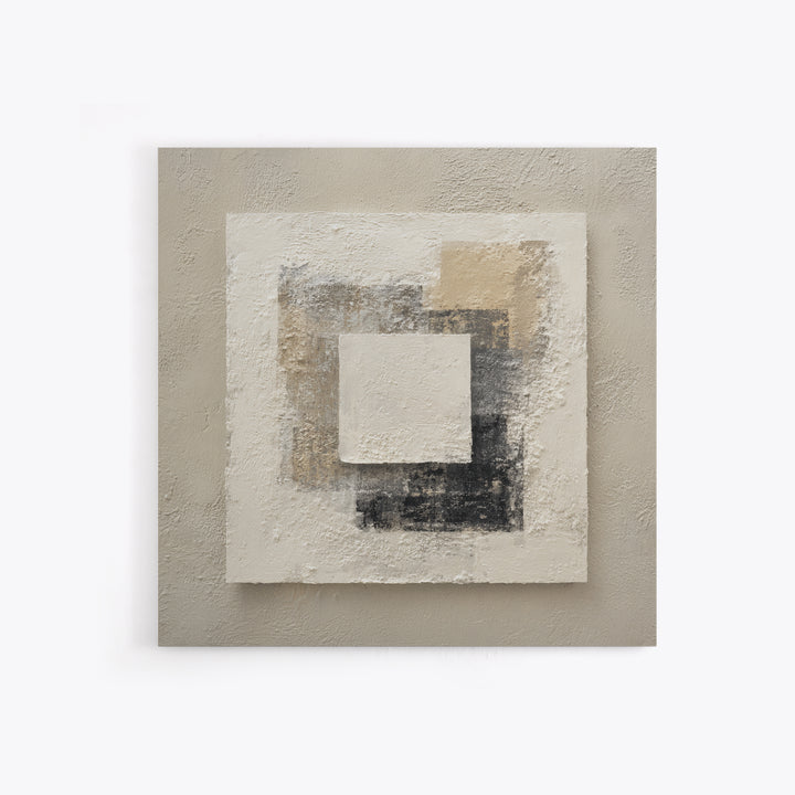 Minimal Stone Shapes Framed Canvas Print, Master Bedroom, Above Bed Decor, Bedroom Decor, Abstract Art, Sanctuary, MAS-1x1-16