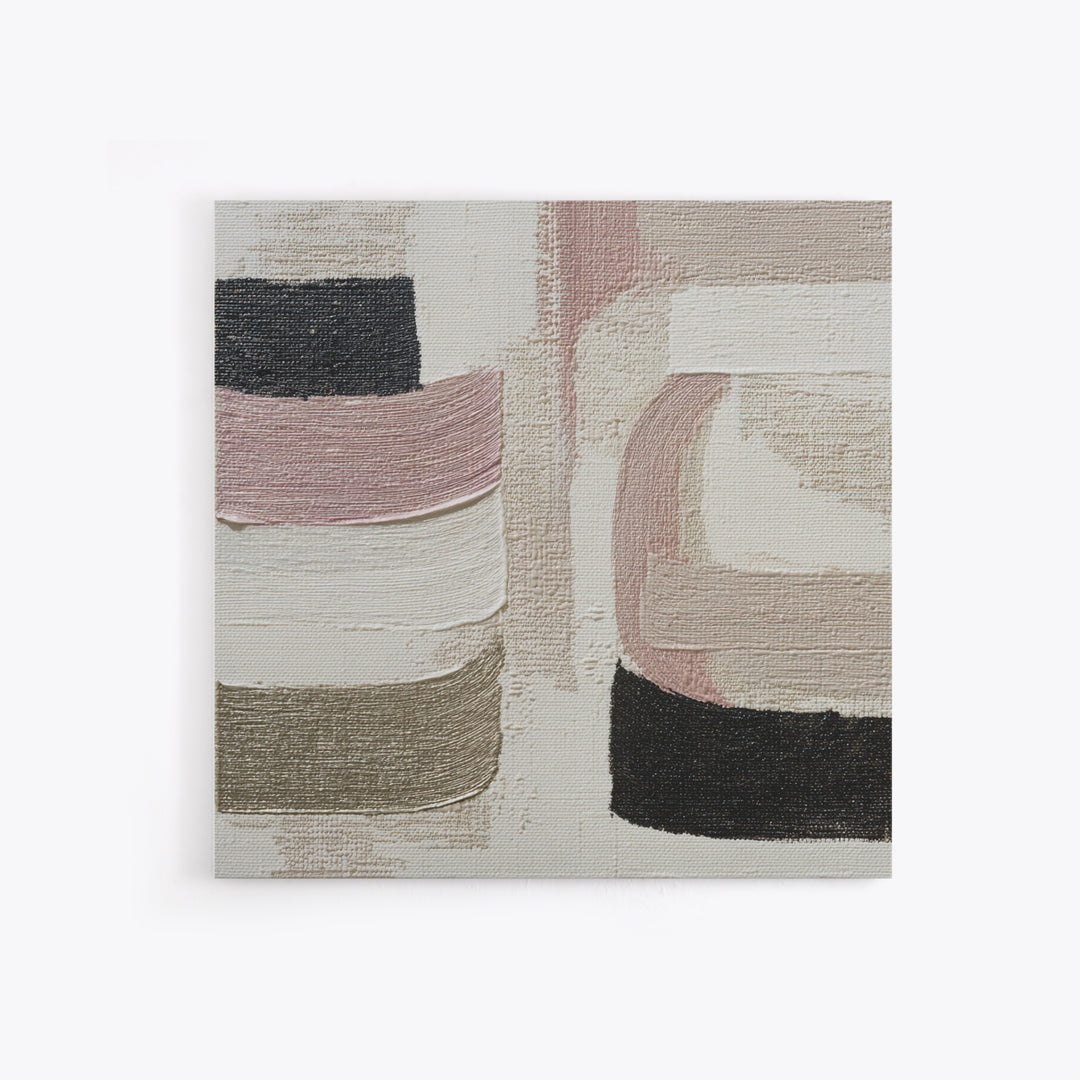 Soft Abstract Linen Texture Framed Canvas Print, Master Bedroom, Farmhouse Wall Art, Bedroom Decor, Fine Art, Sanctuary, MAS-1x1-27