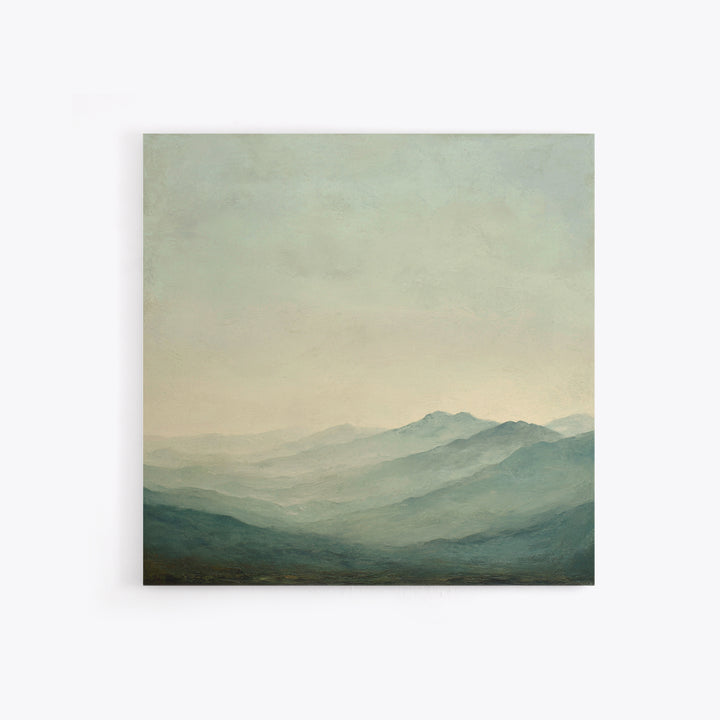 Soft Mountain Ridge Framed Canvas Print, Master Bedroom, Boho Decor, Bedroom Decor, Fine Art, Sanctuary, Wall Art Prints, MAS-1x1-37