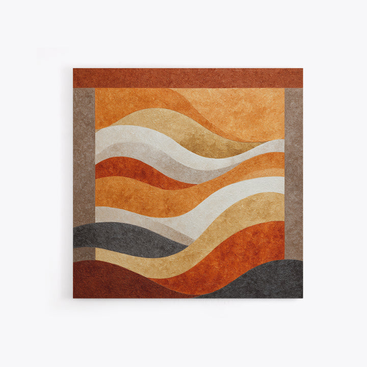 Abstract Wave Forms Framed Canvas Print, Master Bedroom, Wall Art Bedroom, Bedroom Decor, Sanctuary, Statement Artwork, MAS-1x1-68
