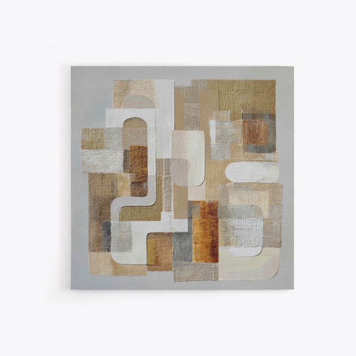 Soft Abstract Linen Texture Canvas Print, Master Bedroom, Statement Artwork, Bedroom Decor, Abstract Art, Sanctuary, MAS-1x1-75