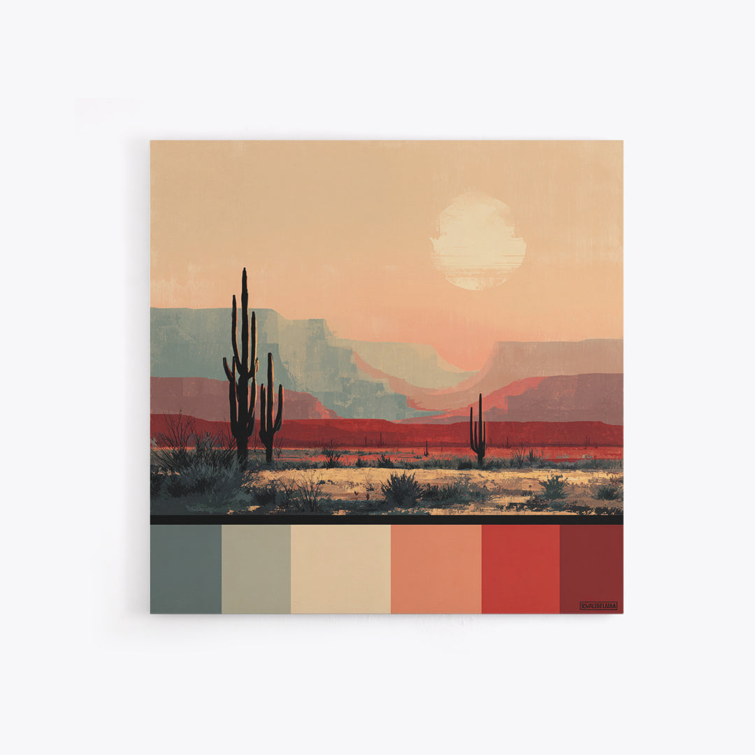 Quiet Desert Dusk Canvas Print, Master Bedroom, Boho Decor, Bedroom Decor, Fine Art, Sanctuary, Wall Art Prints, Large Wall Art, MAS-1x1-82