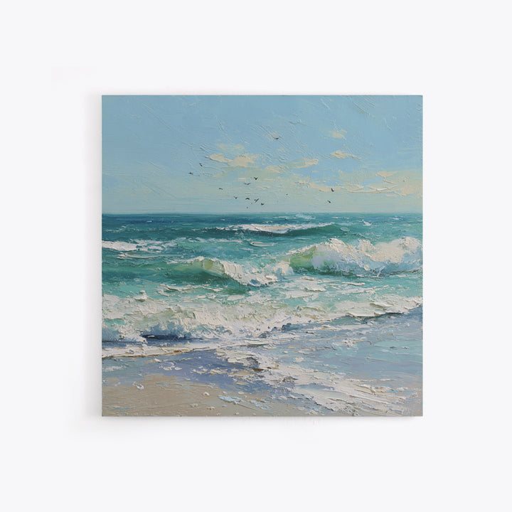 Elegant Moonlit Ocean Horizon Canvas Print, Master Bedroom, Wedding Decor, Bedroom Decor, Sanctuary, Rustic Home Decor, MAS-1x1-97