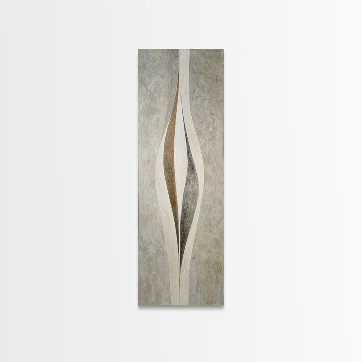 Minimal Stone Shapes Canvas Print, Master Bedroom, Above Bed Wall Decor, Bedroom Decor, Fine Art, Sanctuary, Textured Painting, MAS-1x3-100