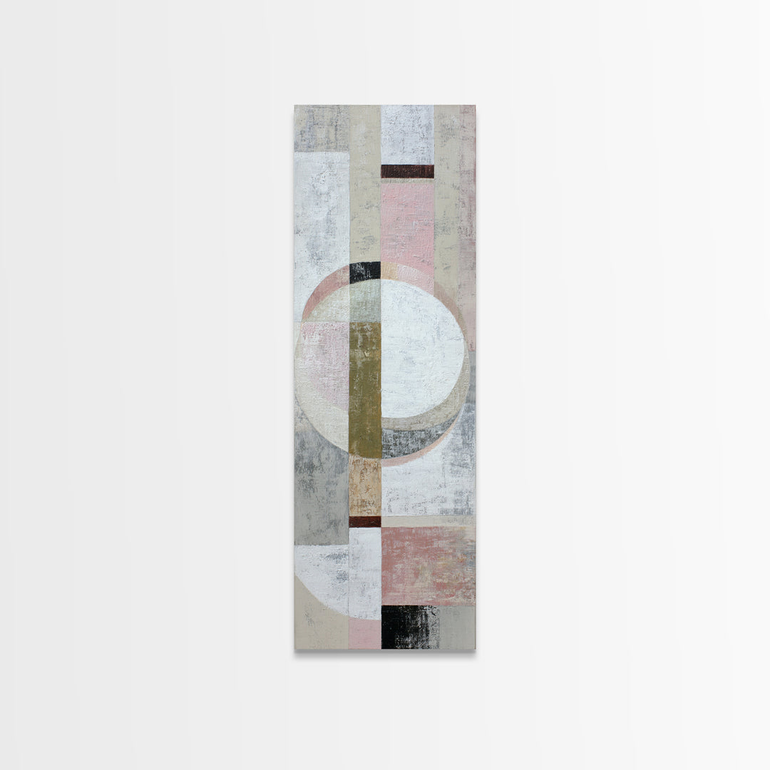 Soft Abstract Linen Texture Framed Canvas Print, Master Bedroom, Canvas Print, Bedroom Decor, Sanctuary, Above Bed Wall Art, MAS-1x3-15