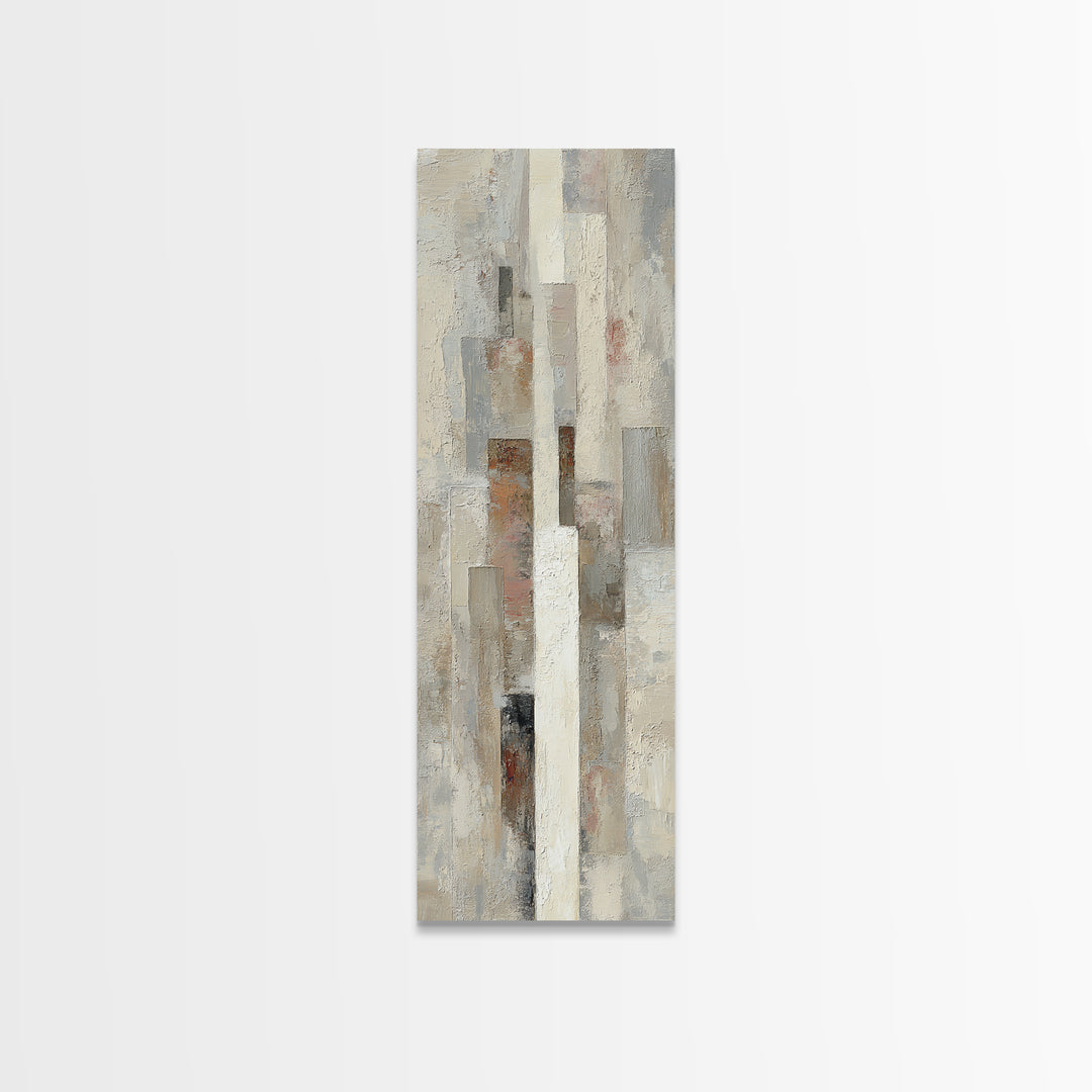 Minimal Stone Shapes Canvas Print, Master Bedroom, Bedroom Decor, Abstract Art, Sanctuary, Minimalist Wall Art, MAS-1x3-28