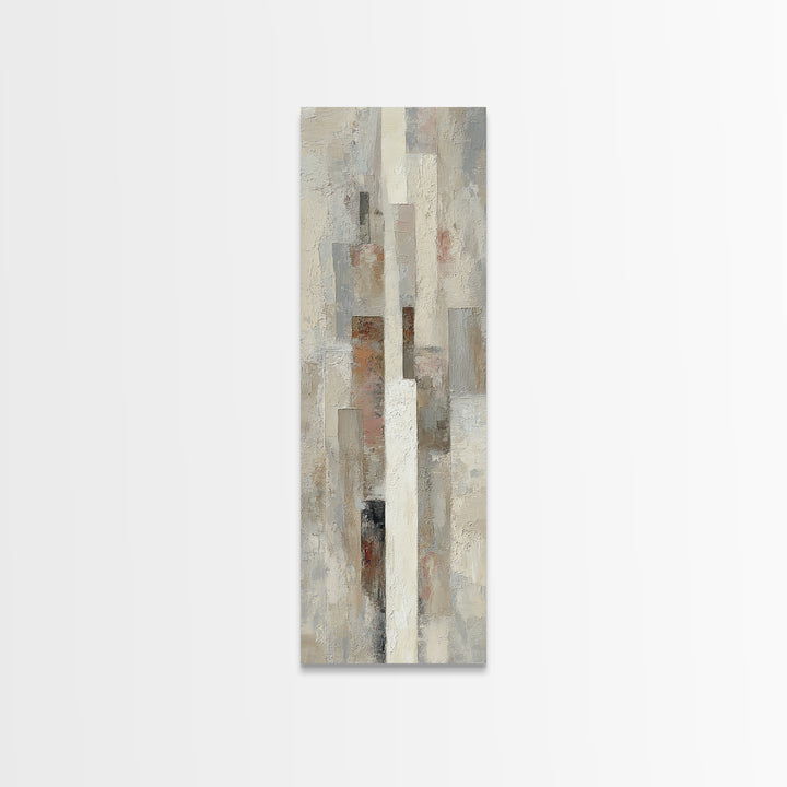 Minimal Stone Shapes Canvas Print, Master Bedroom, Bedroom Decor, Abstract Art, Sanctuary, Minimalist Wall Art, MAS-1x3-28