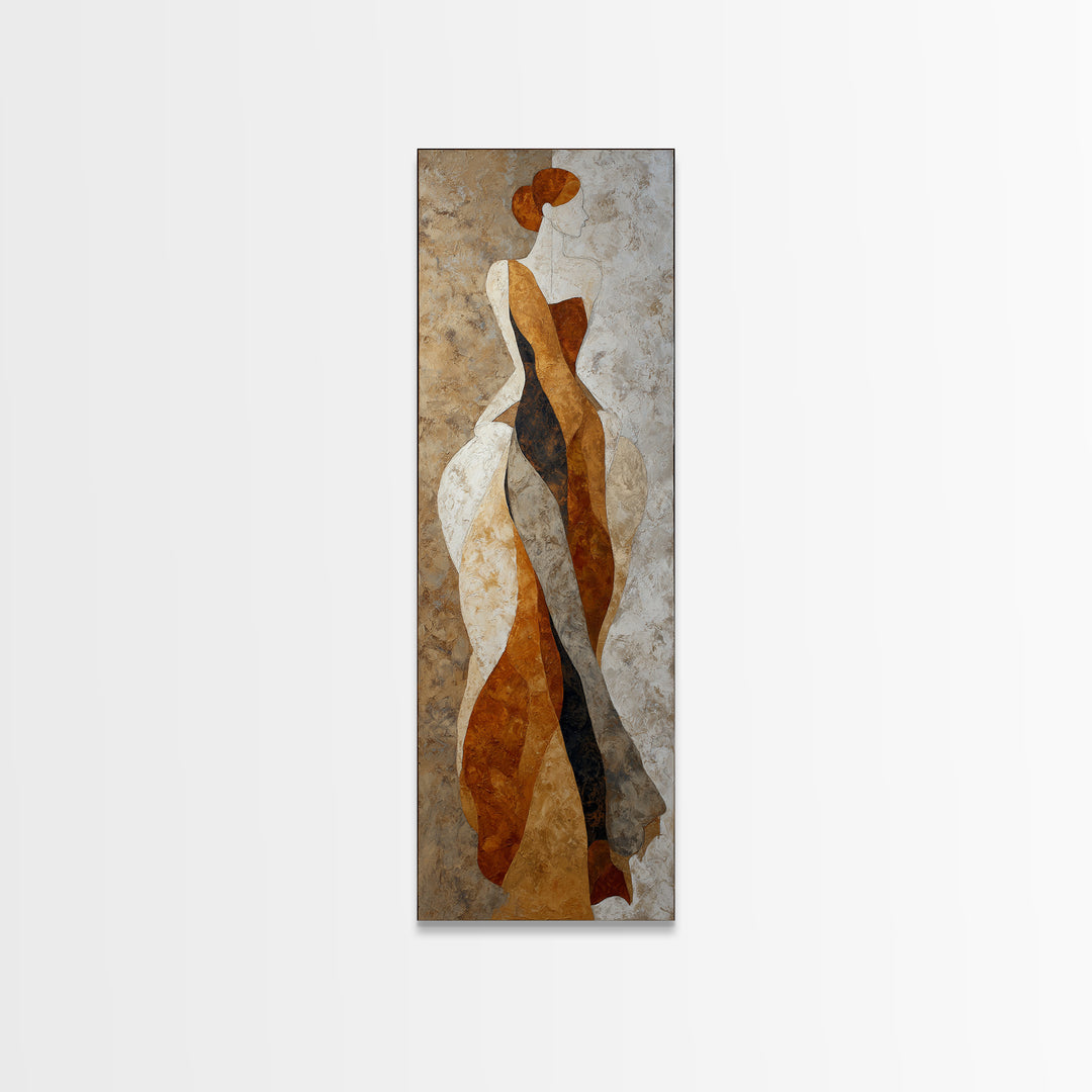Classical Reclining Figure Implied Through Line Art Canvas Print, Master Bedroom, Master Bedroom Decor, Bedroom Decor, MAS-1x3-34