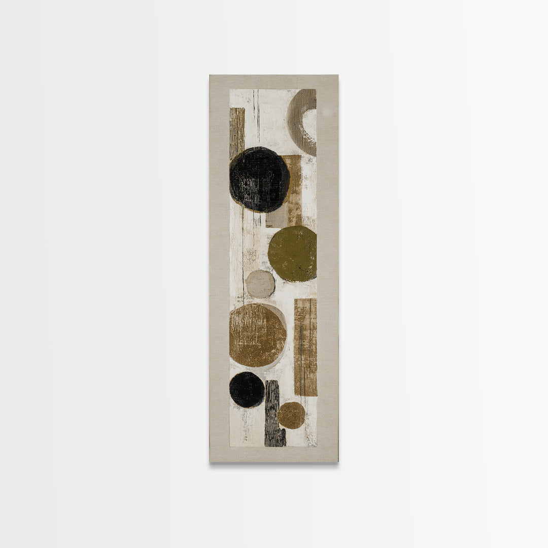 Minimal Stone Shapes Framed Canvas Print, Master Bedroom, Minimalist Decor, Bedroom Decor, Fine Art, Sanctuary, Farmhouse Decor, MAS-1x3-4