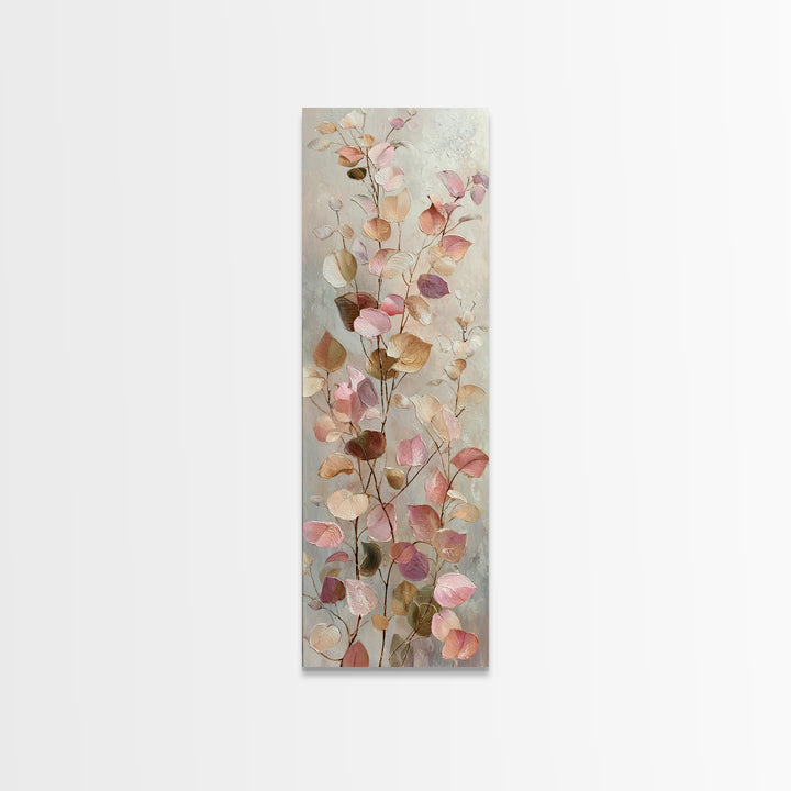 Gentle Eucalyptus Watercolor Branches Canvas Print, Master Bedroom, Living Room Prints, Bedroom Decor, Fine Art, Sanctuary, MAS-1x3-72