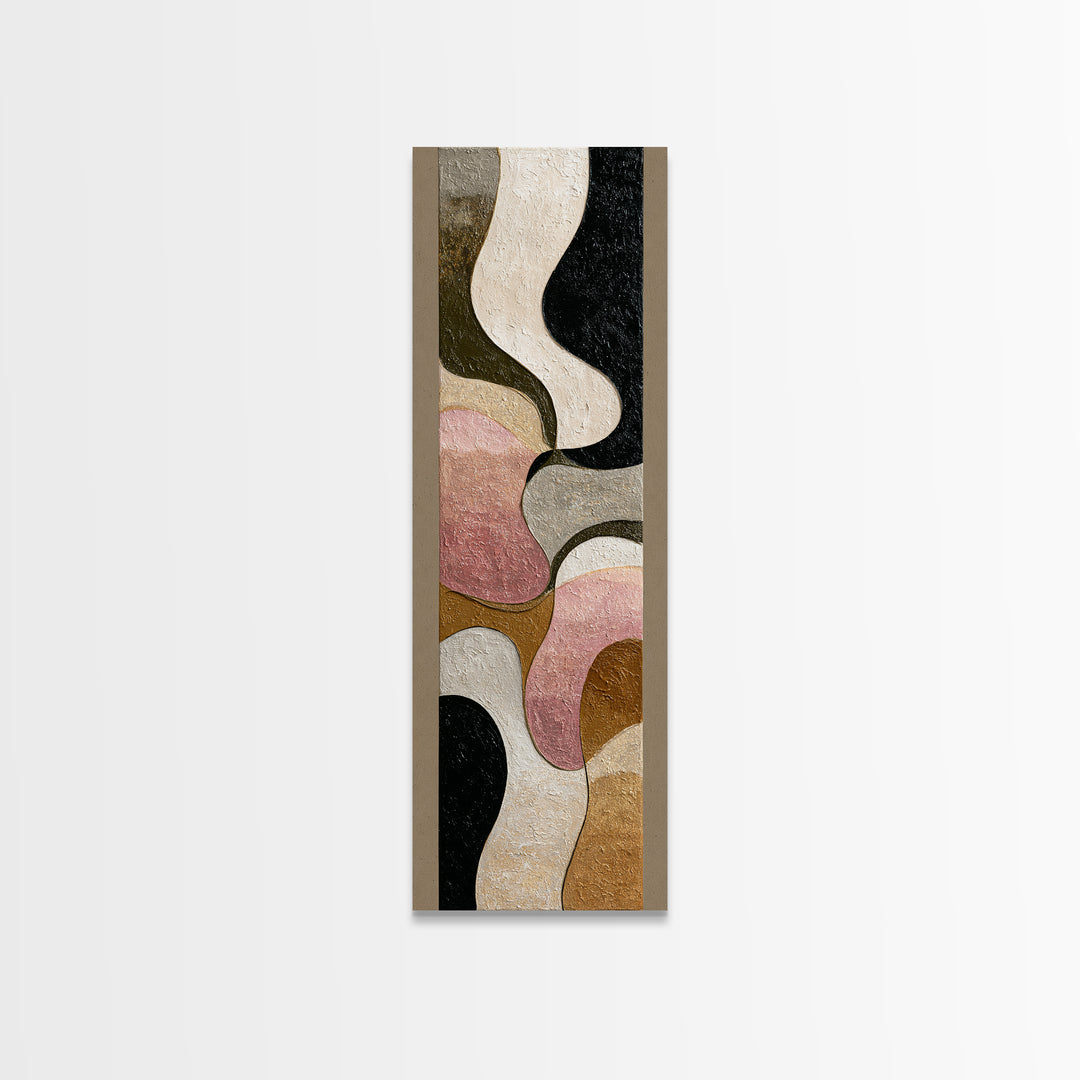 Abstract Wave Forms Framed Canvas Print, Master Bedroom, Bedroom Decor, Abstract Art, Sanctuary, Bedroom Wall Art, MAS-1x3-8