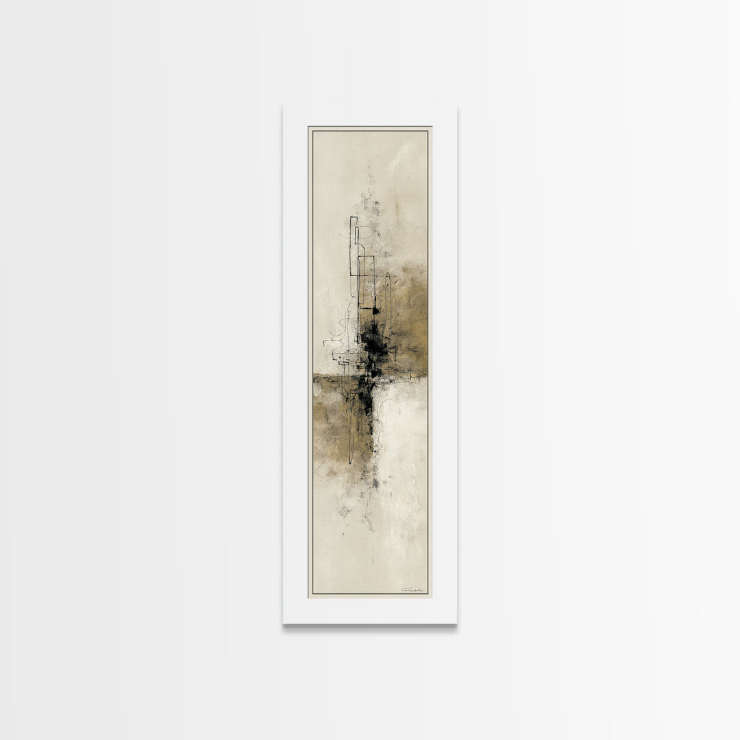 Minimal Two Figure Line Drawing Canvas Print, Master Bedroom, Vinyl Wall Decal, Bedroom Decor, Fine Art, Sanctuary, MAS-1x3-89