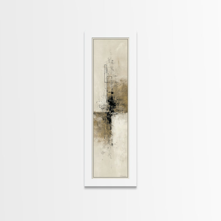 Minimal Two Figure Line Drawing Canvas Print, Master Bedroom, Vinyl Wall Decal, Bedroom Decor, Fine Art, Sanctuary, MAS-1x3-89