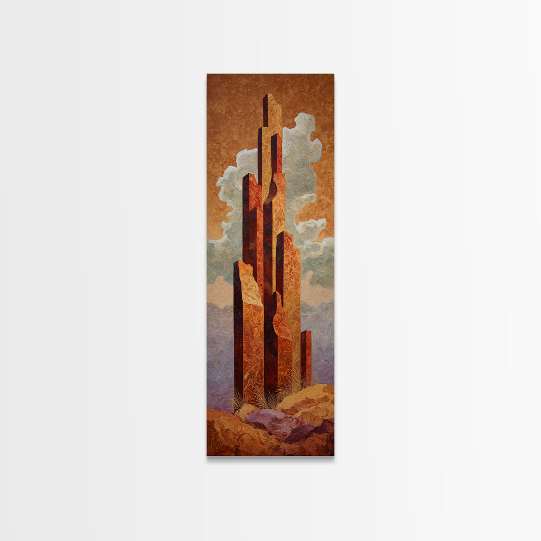 Quiet Desert Dusk Canvas Print, Master Bedroom, Room Decor, Bedroom Decor, Fine Art, Sanctuary, Wall Decal, Printable Art, MAS-1x3-94