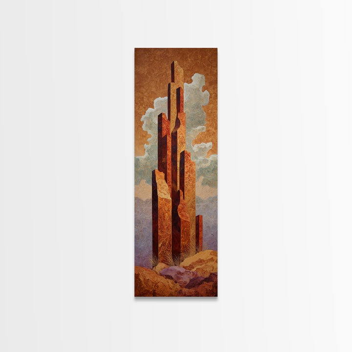 Quiet Desert Dusk Canvas Print, Master Bedroom, Room Decor, Bedroom Decor, Fine Art, Sanctuary, Wall Decal, Printable Art, MAS-1x3-94