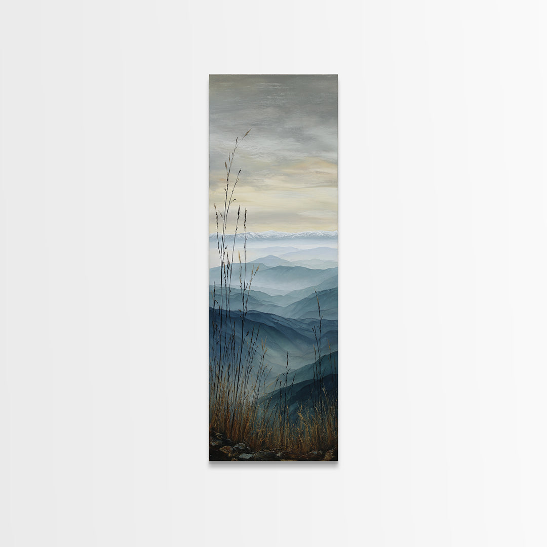 Soft Mountain Ridge Canvas Print, Master Bedroom, Boho Decor, Bedroom Decor, Fine Art, Sanctuary, Wall Art Prints, MAS-1x3-97