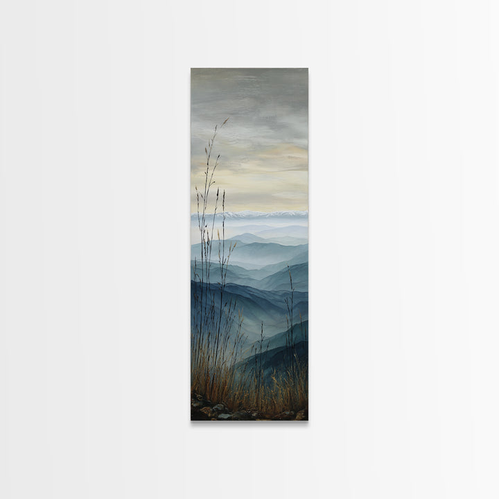 Soft Mountain Ridge Canvas Print, Master Bedroom, Boho Decor, Bedroom Decor, Fine Art, Sanctuary, Wall Art Prints, MAS-1x3-97
