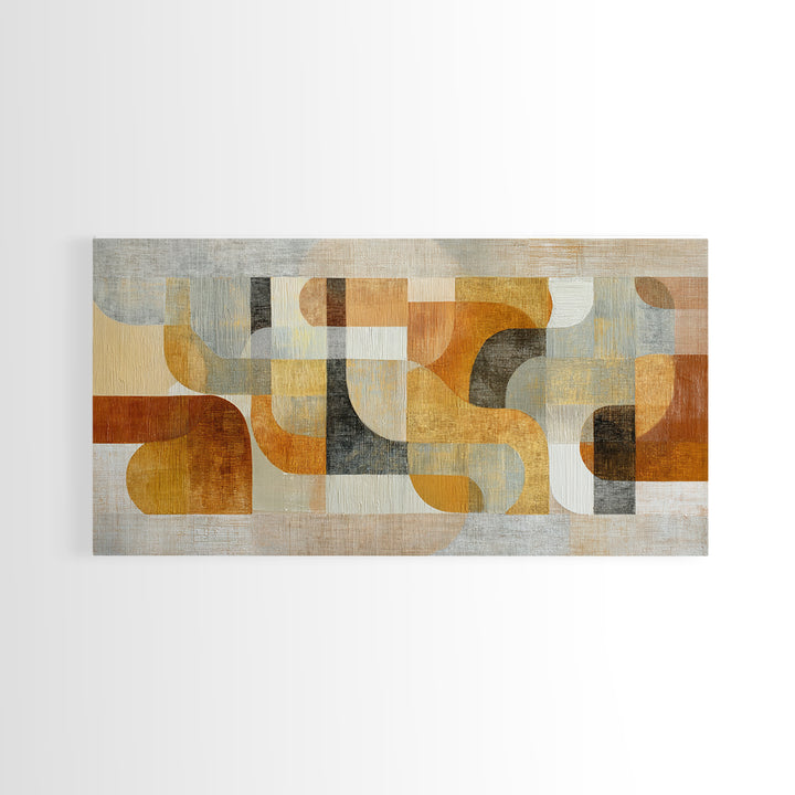 Soft Abstract Linen Texture Framed Canvas Print, Master Bedroom, Wall Decal, Bedroom Decor, Abstract Art, Sanctuary, MAS-2x1-23