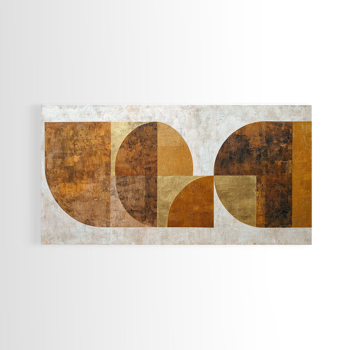 Gold Accented Abstract Arches Framed Canvas Print, Master Bedroom, Contemporary Art, Bedroom Decor, Abstract Art, Sanctuary, MAS-2x1-28