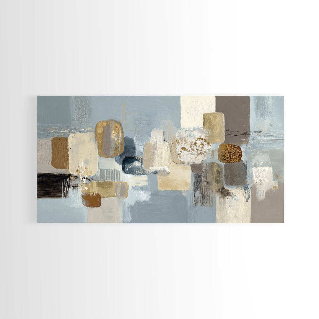 Minimal Stone Shapes Canvas Print, Master Bedroom, Home Decor, Bedroom Decor, Abstract Art, Sanctuary, Bedroom Wall Decor, MAS-2x1-36