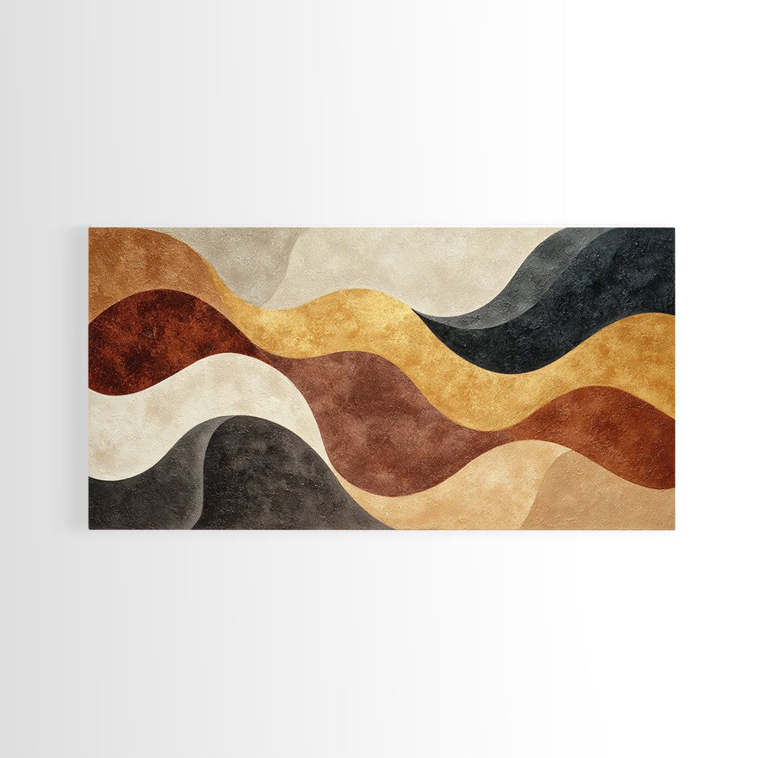 Abstract Wave Forms Framed Canvas Print, Master Bedroom, Wall Decor, Bedroom Decor, Fine Art, Sanctuary, Farmhouse Wall Decor, MAS-2x1-40
